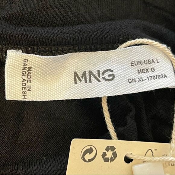 MANGO Turtleneck long sleeve Tshirt size L - Picture 5 of 9